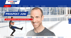 Desktop Screenshot of intersport-timm.de