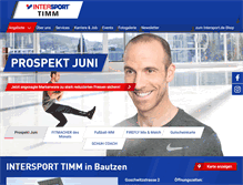 Tablet Screenshot of intersport-timm.de